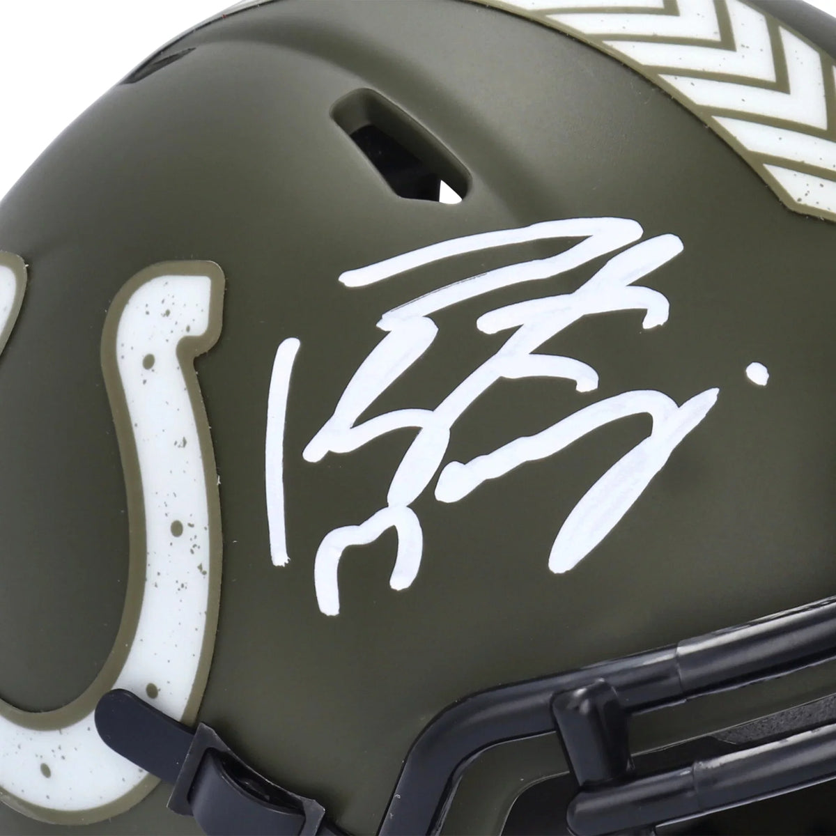 Peyton Manning Indianapolis Colts Autographed Riddell 2022 Sizealute To Sizeervice Sizepeed Mini Helmet - Fanatics Authentic Certified