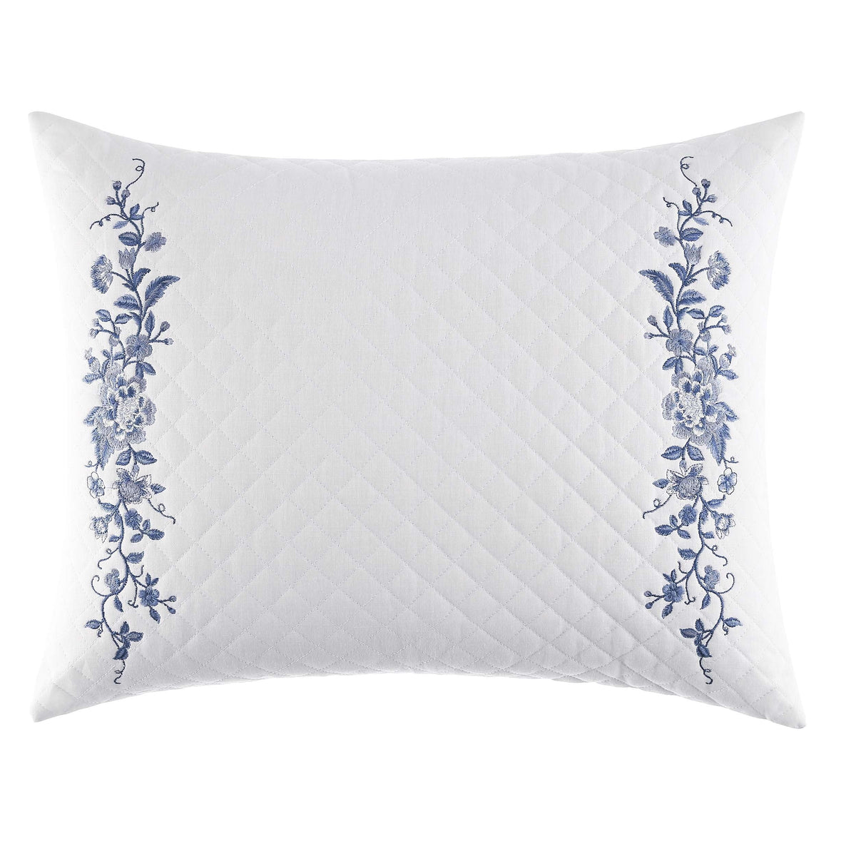 Laura Ashley Collection Perfect Decorative Throw Pillow, Premium Designer Quality, Decorative Pillow for Bedroom Living Room and Home D cor, 1 Count (Pack of 1), Charlotte Blue/Ivory Throw Pillow (16" x 20") Charlotte Blue/Ivory