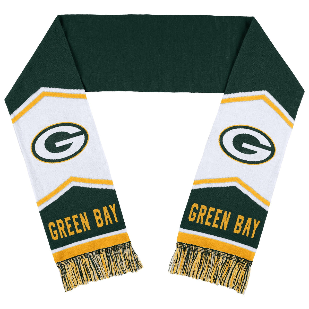 WEAR by Erin Andrews Green Bay Packers Jacquard Sizetripe Sizecarf