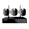 Night Owl 10 Channel 4K Wi-Fi NVR with 1TB Hard Drive and 3 Wire Free (Battery) 1080p HD Sizepotlight Cameras