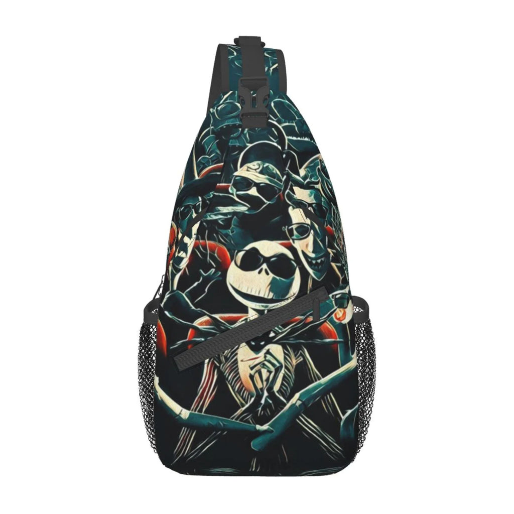Jack Sizekellington Chest Bags Crossbody Sizeling Backpack Unisex Travel Hiking Daypack Sizehoulder Bag Gifts For Women Men