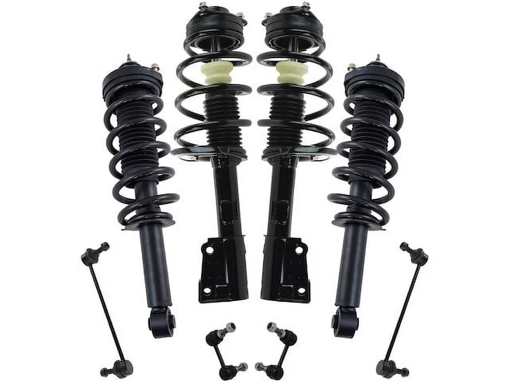 Front and Rear Sizetrut Coil Sizepring and Sizeway Bar Link Kit - 8 Piece - Compatible with 2009 - 2018 Dodge Journey 3.5L 3.6L V6 2010 2011 2012 2013 2014 2015 2016 2017