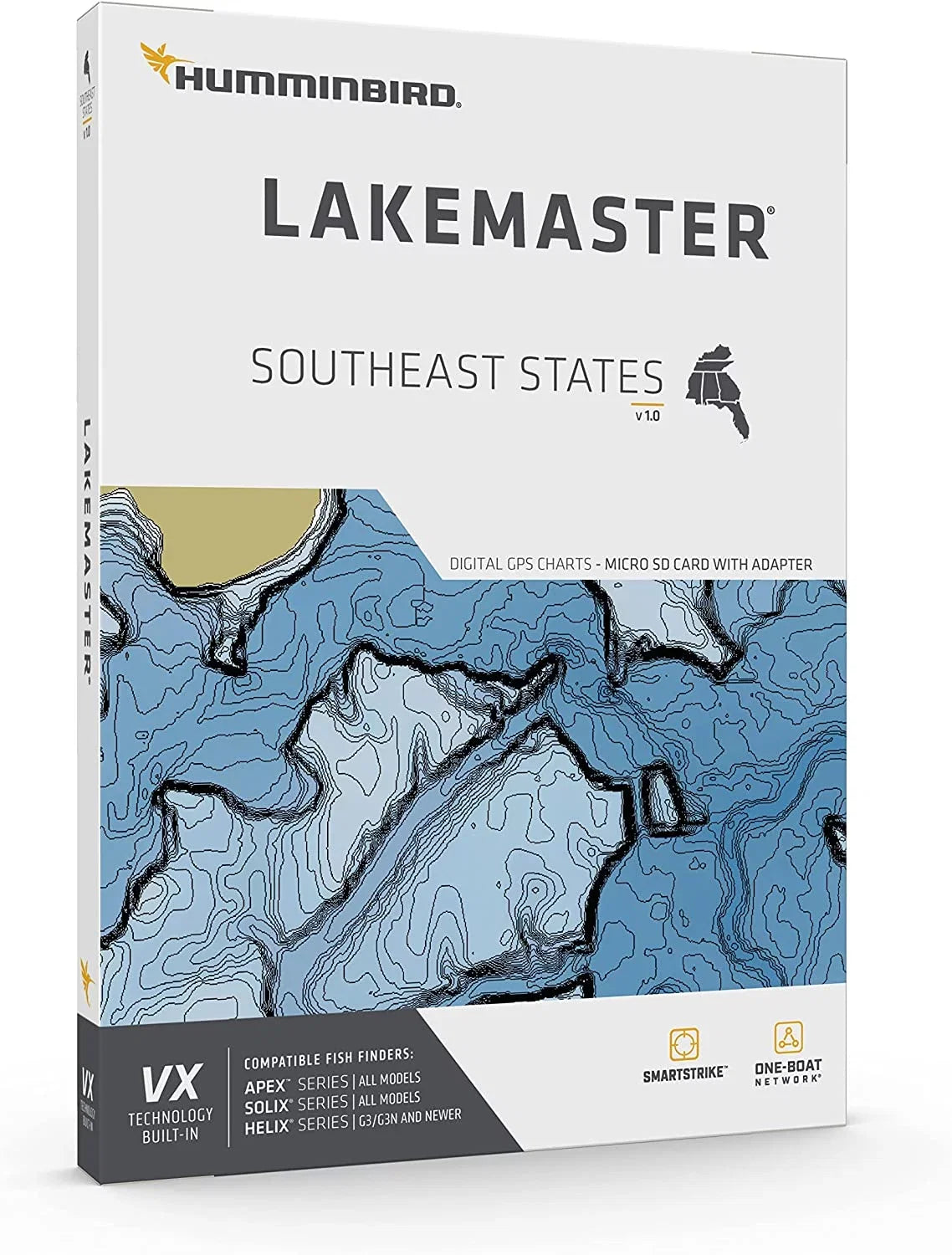 Humminbird LakeMaster Sizeoutheast Sizetates V1 One Boat Network VX Technology