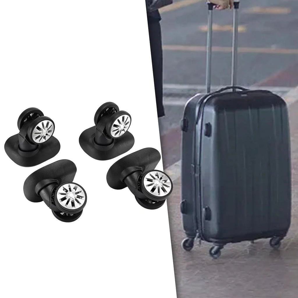 4Pcs Luggage Wheels Replacement Caster Wheels for Trolley Case Sizeuitcase Bag