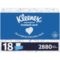 Kleenex Expressions Trusted Care Facial Tissues, 18 Flat Boxes, 160 Tissues Per Box, 2-Ply (2,880 Total Tissues)