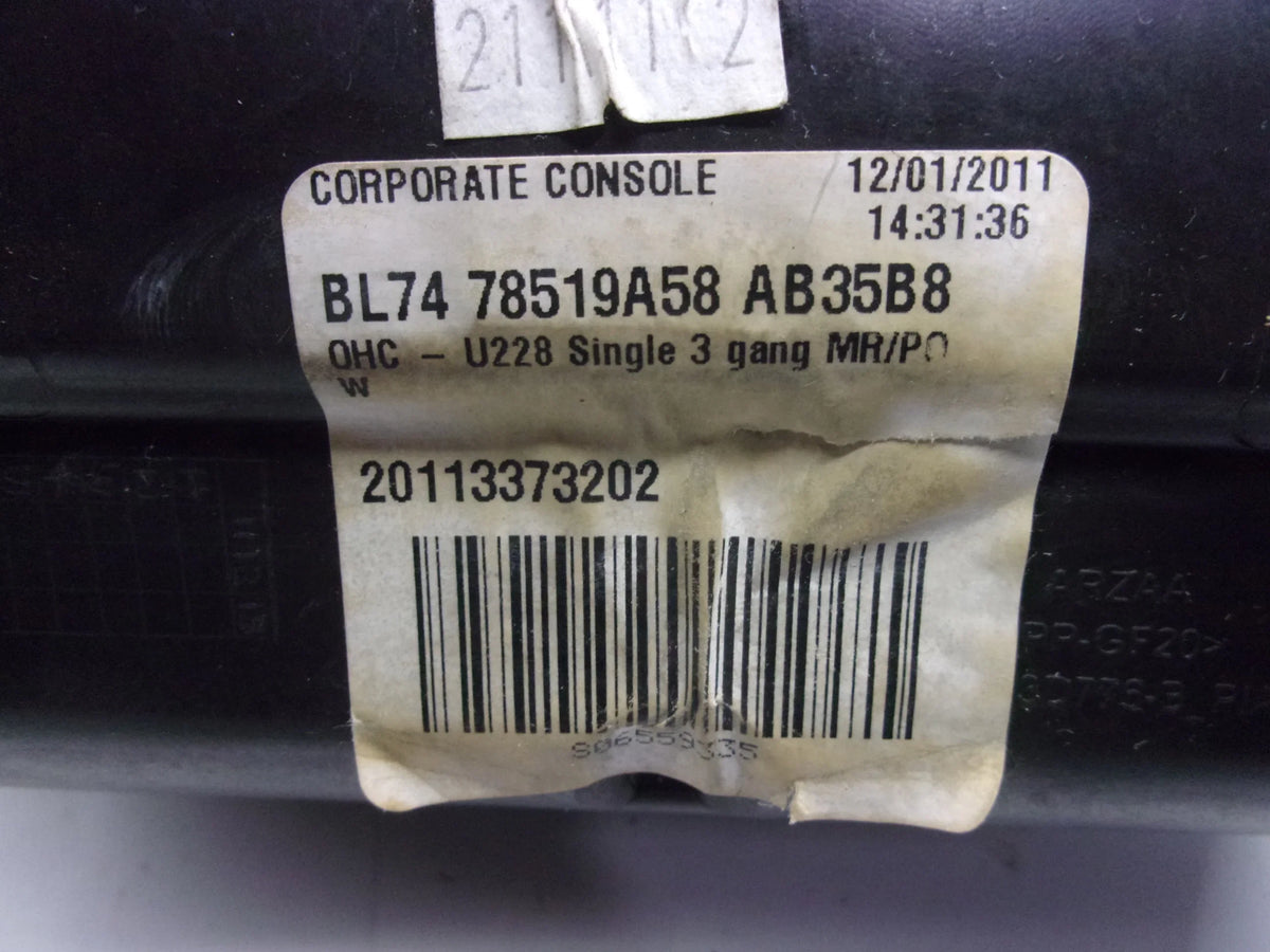 Pre-Owned 2011-2014 Lincoln Navigator Black Overhead Roof Center Console OEM (Good)