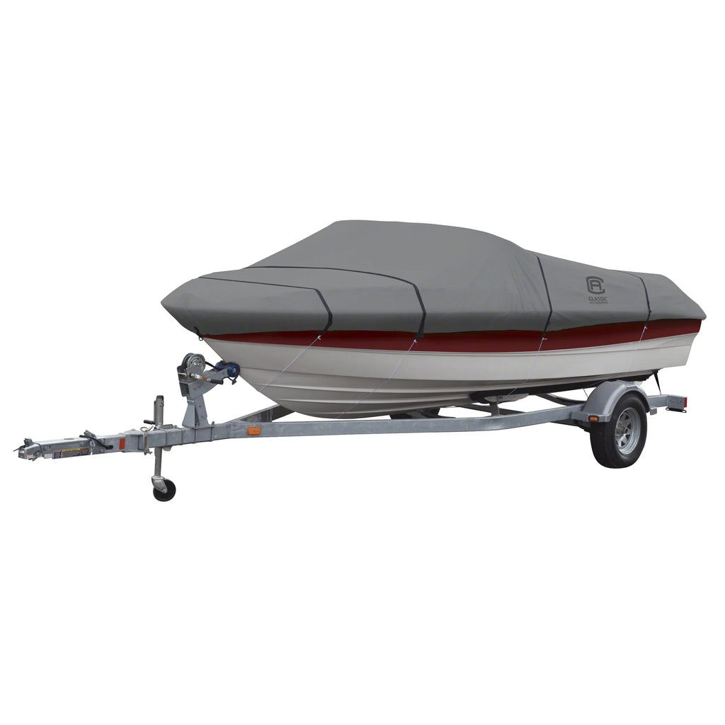 Classic Accessories Lunex RSize-1™ Boat Cover, Fits Boats 16' - 18.5' L x 98" W, Trailerable Boat Cover with All-Weather Ripstop Fabric, Model C