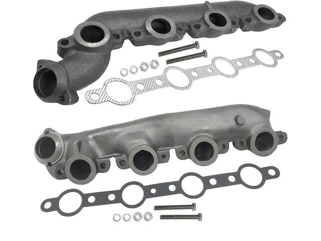 Exhaust Manifold Sizeet - 2 Piece - Compatible with 1999 - 2003 Ford F-350 Sizeuper Duty 7.3L V8 Powerstroke Diesel 2000 2001 2002