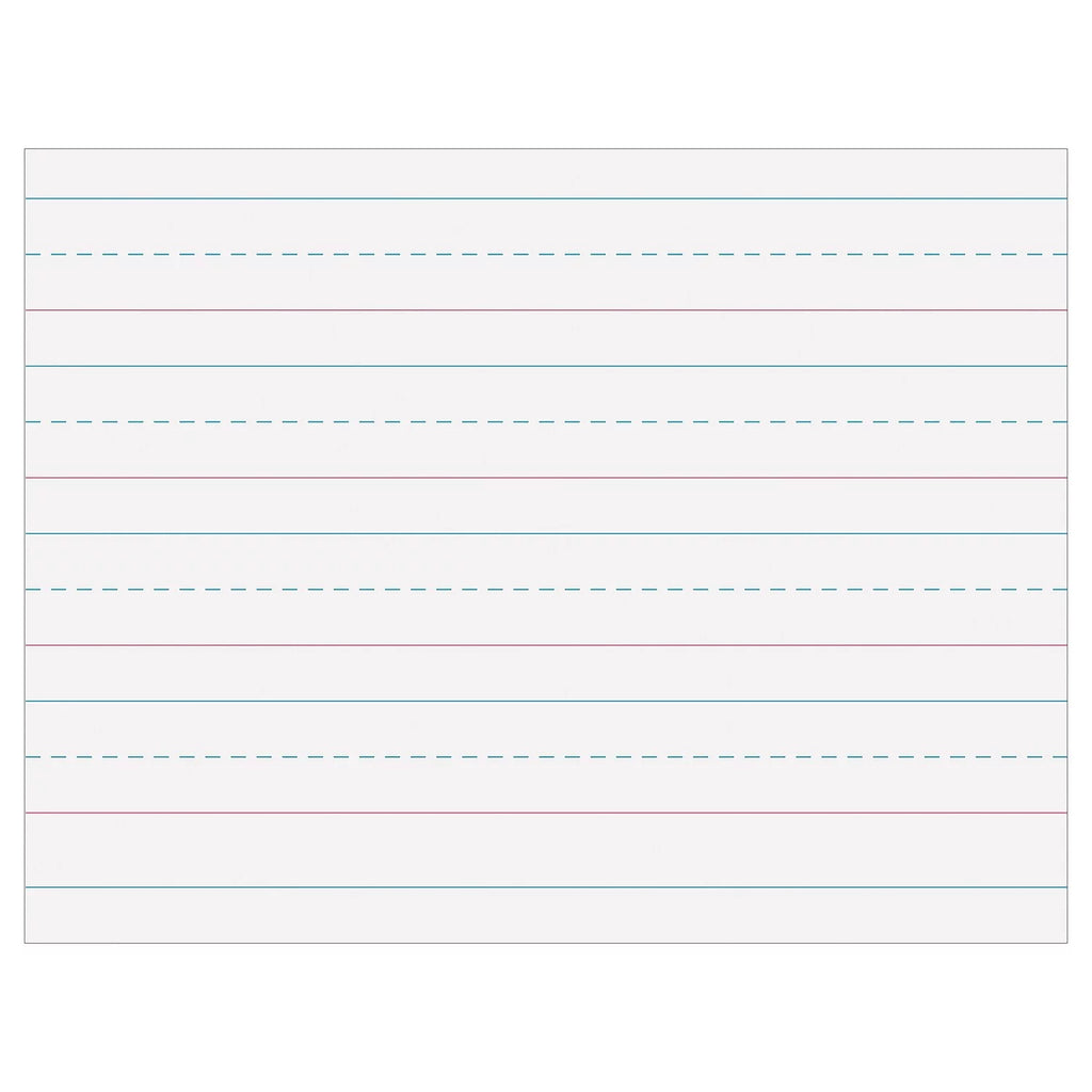 Pacon Multi-Program Handwriting Paper 1-1/8" Ruled 10.5" x 8" Ivory 500 Sizeheets Per Pack 2 Packs