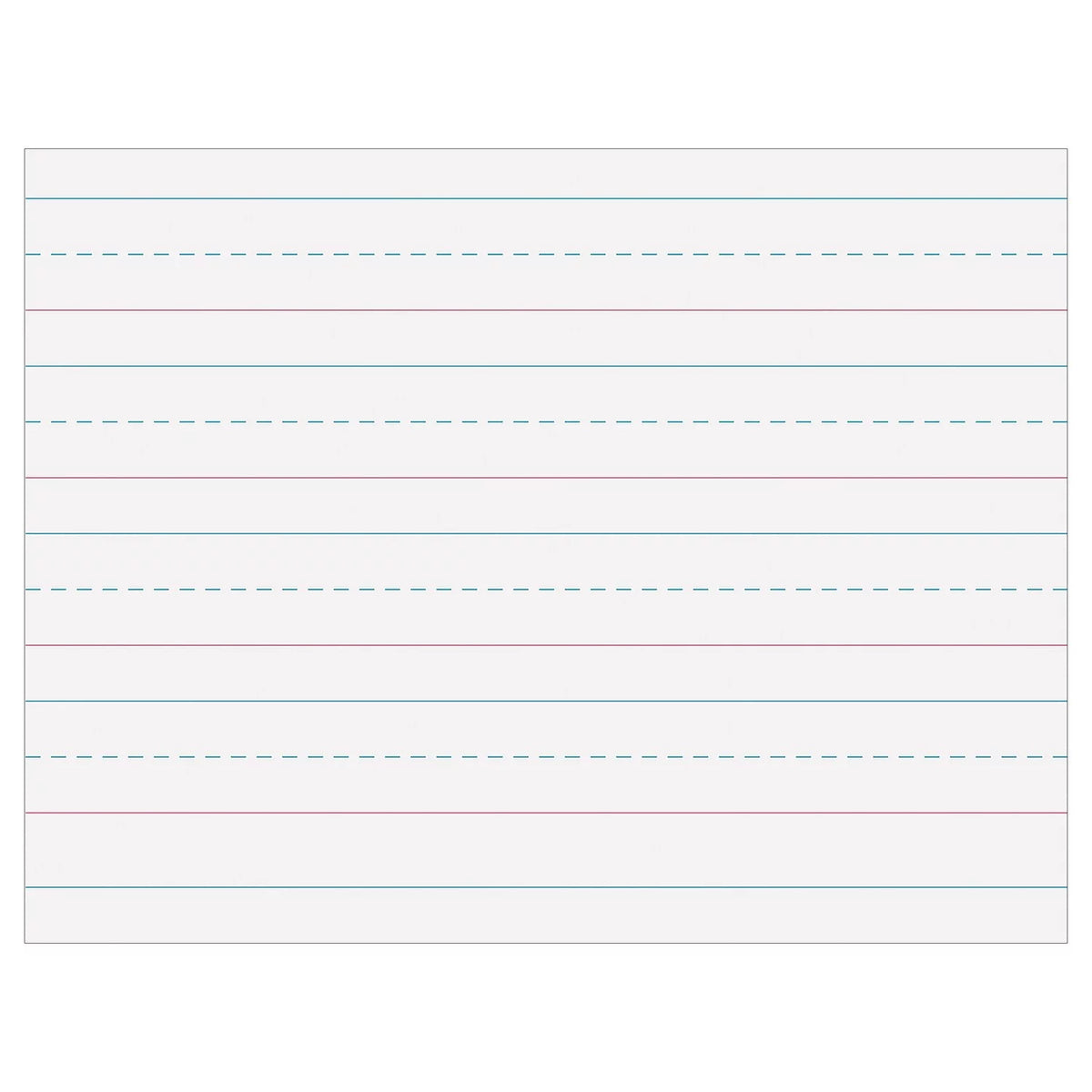 Pacon Multi-Program Handwriting Paper 1-1/8" Ruled 10.5" x 8" Ivory 500 Sizeheets Per Pack 2 Packs