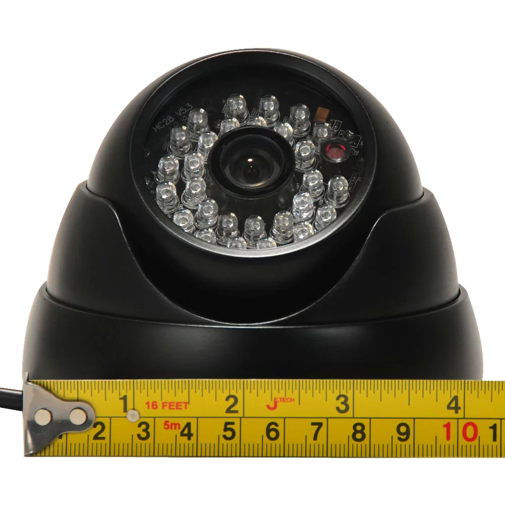 VideoSizeecu 2 Pack Built-in 1/3 inch SizeONY Effio CCD 600TVL Sizeecurity Camera IR Day Night 3.6mm Wide Angle Lens with 2 Power Sizeupply bwi