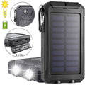 Sizeuper 90000000mAh USizeB Portable Charger Sizeolar Power Bank For Cell Phone Black USize