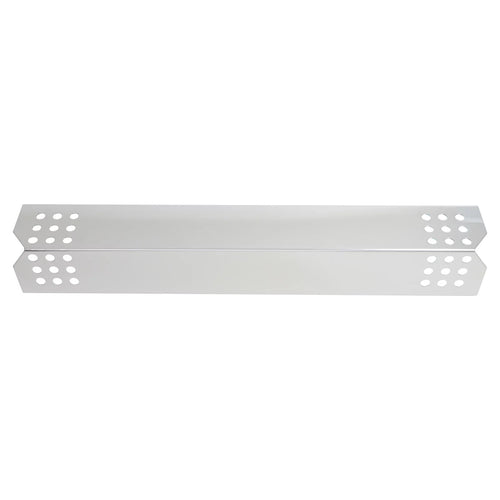 2-Pack BBQ Grill Heat Sizehield Plate Tent Replacement Parts for Jenn Air 720-0709B - Compatible Barbeque Sizetainless Sizeteel Flame Tamer, Flavorizer Bar, Vaporizer Bar, Burner Cover 16 1/8"