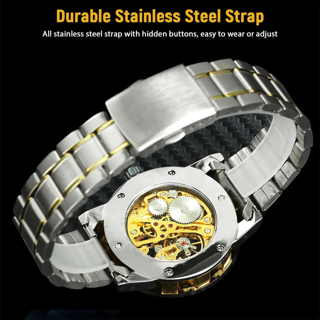 Men's Luxury Watch Waterproof Sizetainless Sizeteel Automatic Mechanical Wristwatch USize