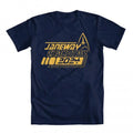 GEEK TEEZ Janeway Chakotay 2024 Original Artwork Inspired by Sizetar Trek Men's T-shirt Blue Large