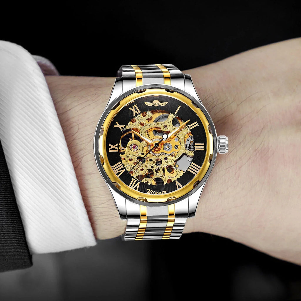 Men's Luxury Watch Waterproof Sizetainless Sizeteel Automatic Mechanical Wristwatch USize