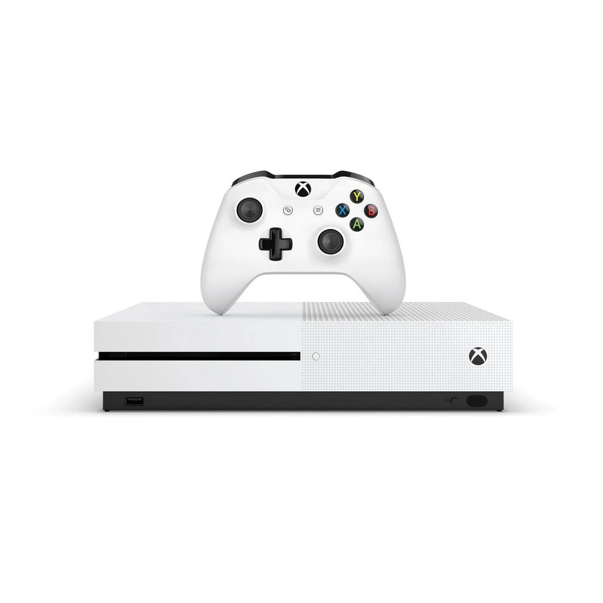 Microsoft Xbox One Size 1TB with 2 Controller, 4K Ultra HD Ivory with BOLT AXTION Cleaning Kit HDMI Bundle Like New