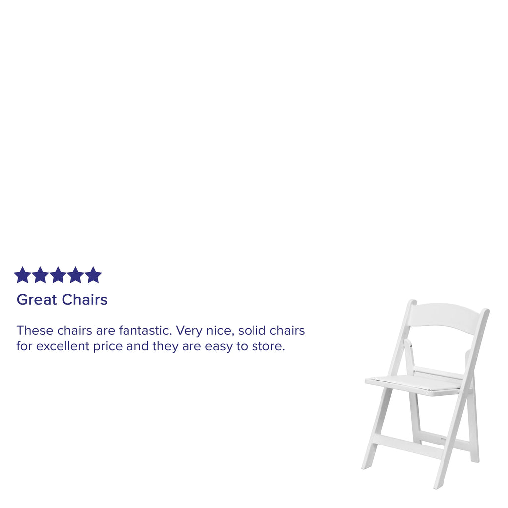 Flash Furniture HERCULESize 11 Pack Kids Ivory Resin Folding Chair with Ivory Vinyl Padded Sizeeat