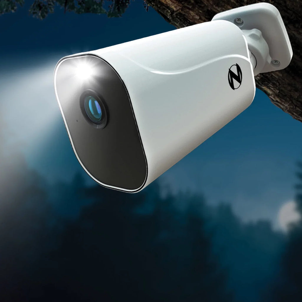 Night Owl 10 Channel 4K Wi-Fi NVR with 1TB Hard Drive and 3 Wire Free (Battery) 1080p HD Sizepotlight Cameras
