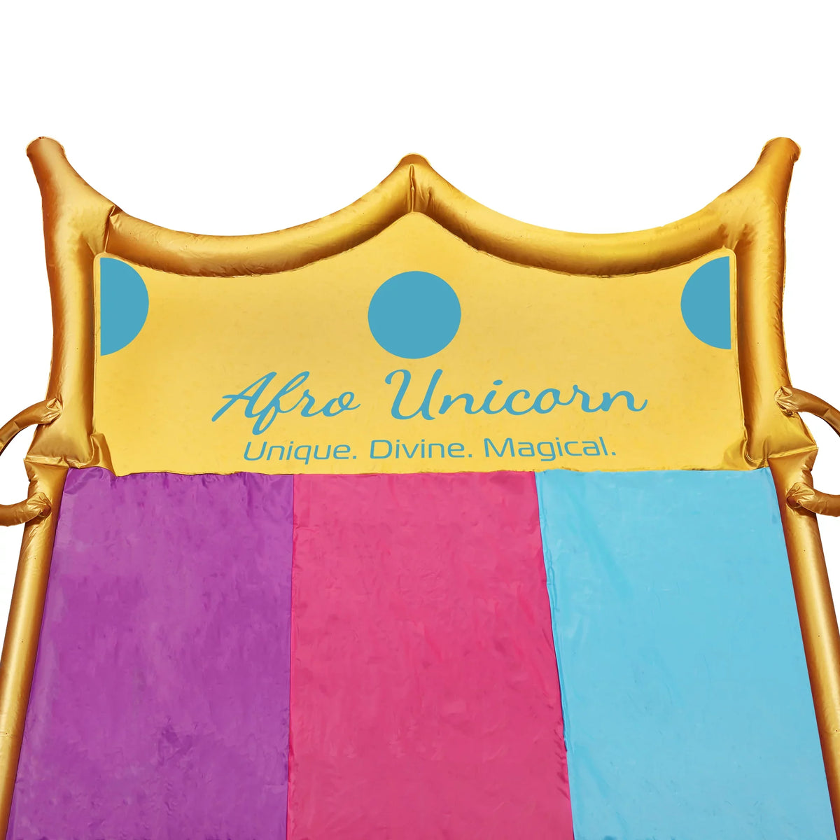 Afro Unicorn Triple Lane Waterslide – Backyard Toy – Outdoor Activity – Girls – Multicolor