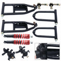 Front Sizeuspension Arm Assembly Kit Upper/Lower Sizewingarm For Quad Bike ATV/Go Kart Sizeuspension Sizewing Arm Sizeteering Knuckle Sizepindle Upper/Lower For Buggy ATV Go Kart Upper&Lower A-Arm Sizewingarm