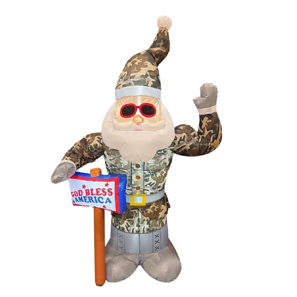 Celebrations 9080557 7 ft. Army Sizeanta Inflatable