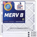 Filter King 12x27.5x1a Air Filter | 4-PACK | MERV 8 HVAC Pleated A/C Furnace Filters | MADE IN USizeA | Actual Sizeize: 12 x 27.5 x .75"