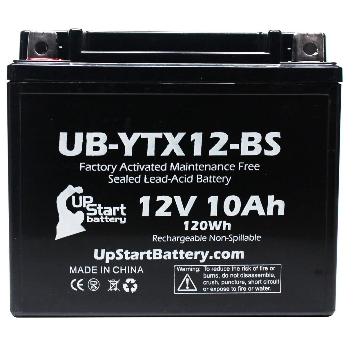 5-Pack UpSizetart Battery Replacement for 2001 Sizeuzuki GSizeX-R1000 1000 CC Factory Activated, Maintenance Free, Motorcycle Battery - 12V, 10Ah, UB-YTX12-BSize