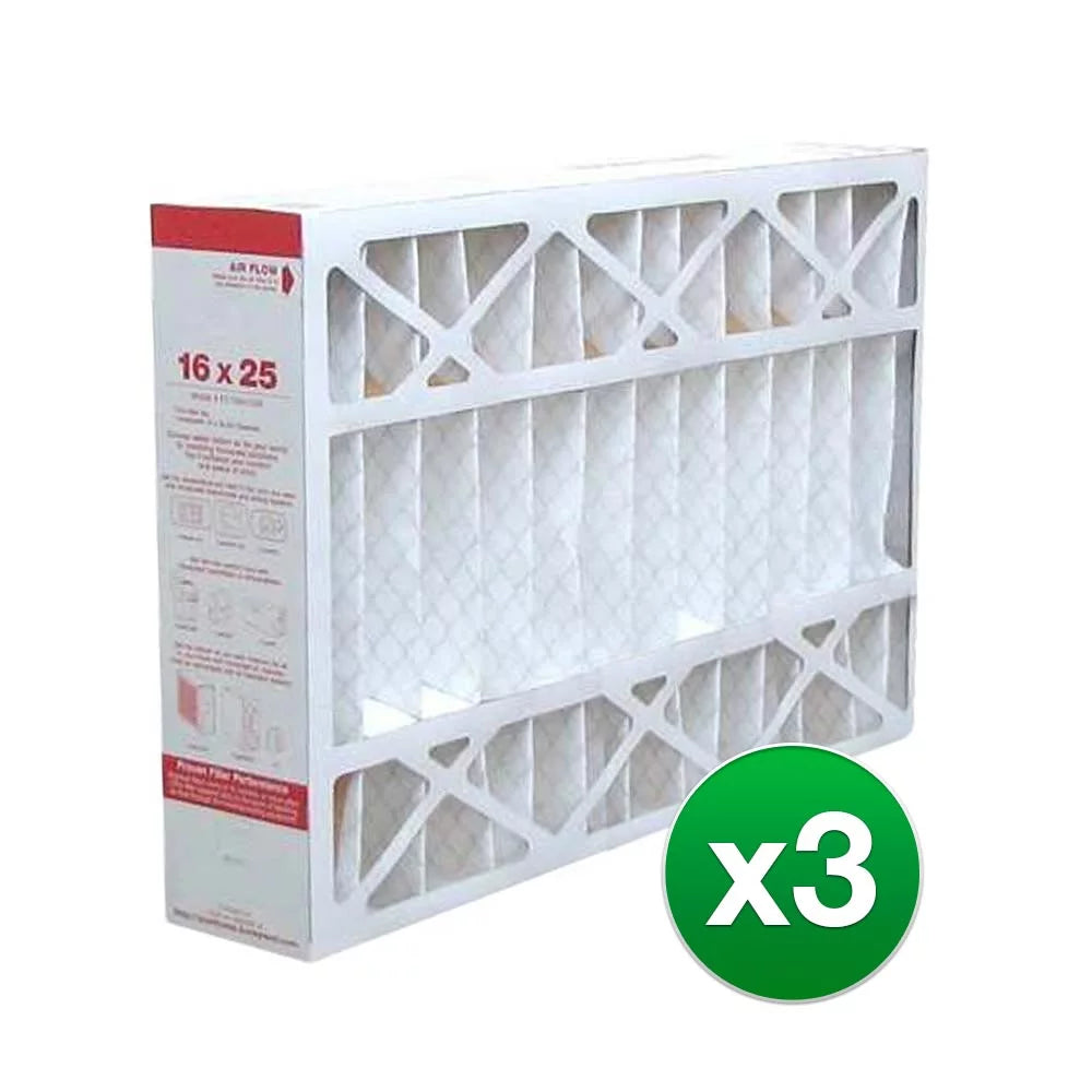 Replacement Pleated Air Filter for Honeywell 16x25x4 MERV 11 (3-Pack)
