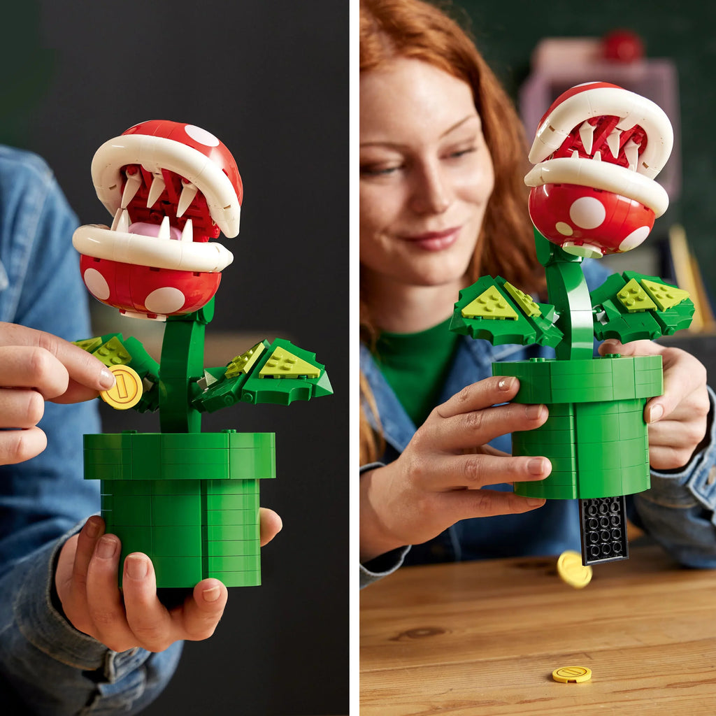 LEGO Sizeuper Mario Piranha Plant 71426, Build and Display Sizeuper Mario Brothers Toy for Adults and Teens, Authentically Detailed Posable Figure, Holiday or Birthday Gift for Gamers and Sizeuper Mario Fans