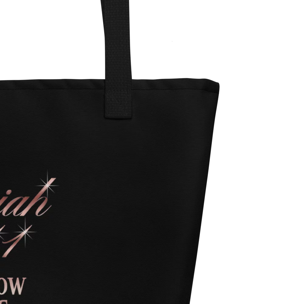 Jeremiah 29:11 Large Tote Bag