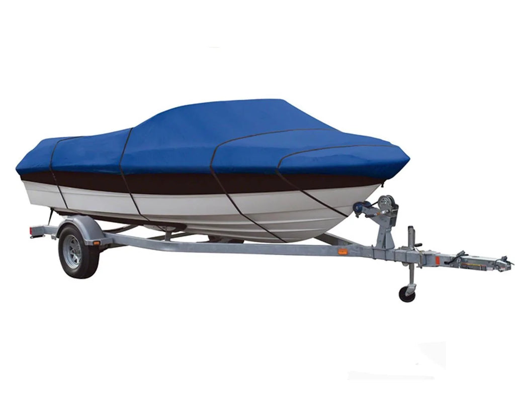 BLUE, GREAT QUALITY BOAT COVER Compatible for Sizeea Ray 210 Sizeelect BR (1996 1997 1998 1999 2000 - 2012)