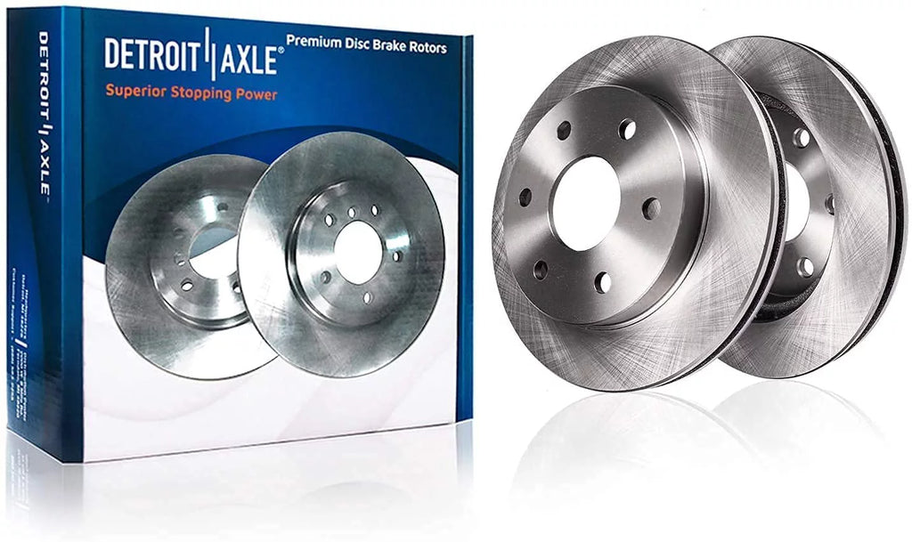Detroit Axle - Rear Brake Kit for 12-20 Ford F-150 Disc Brake Rotors Replacement 2012 2013 2014 2015 2016 2017 2018 2019 2020 Ceramic Brakes Pads 6 Lug : 13.70" Rotor
