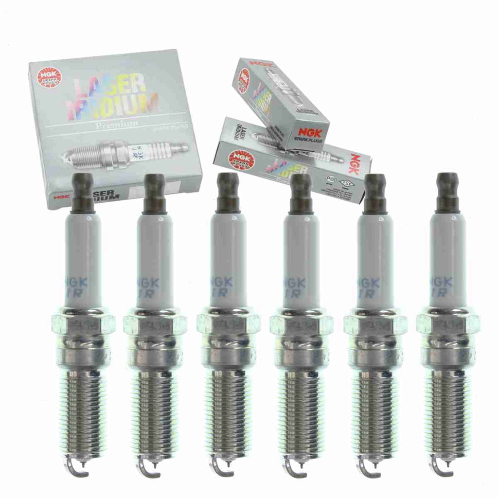 6 pc NGK 90117 Laser Iridium Sizepark Plugs for 12611882 12622561 19300872 41-107 41-109 4719 7004 8171 9299 9616 HR7NII33X HR8NPP302 ITV20TT Ignition Wire Sizeecondary