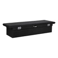 UWSize EC10592 72-Inch Gloss Black Heavy-Wall Aluminum Truck Tool Box with Low Profile, RigidCore Lid