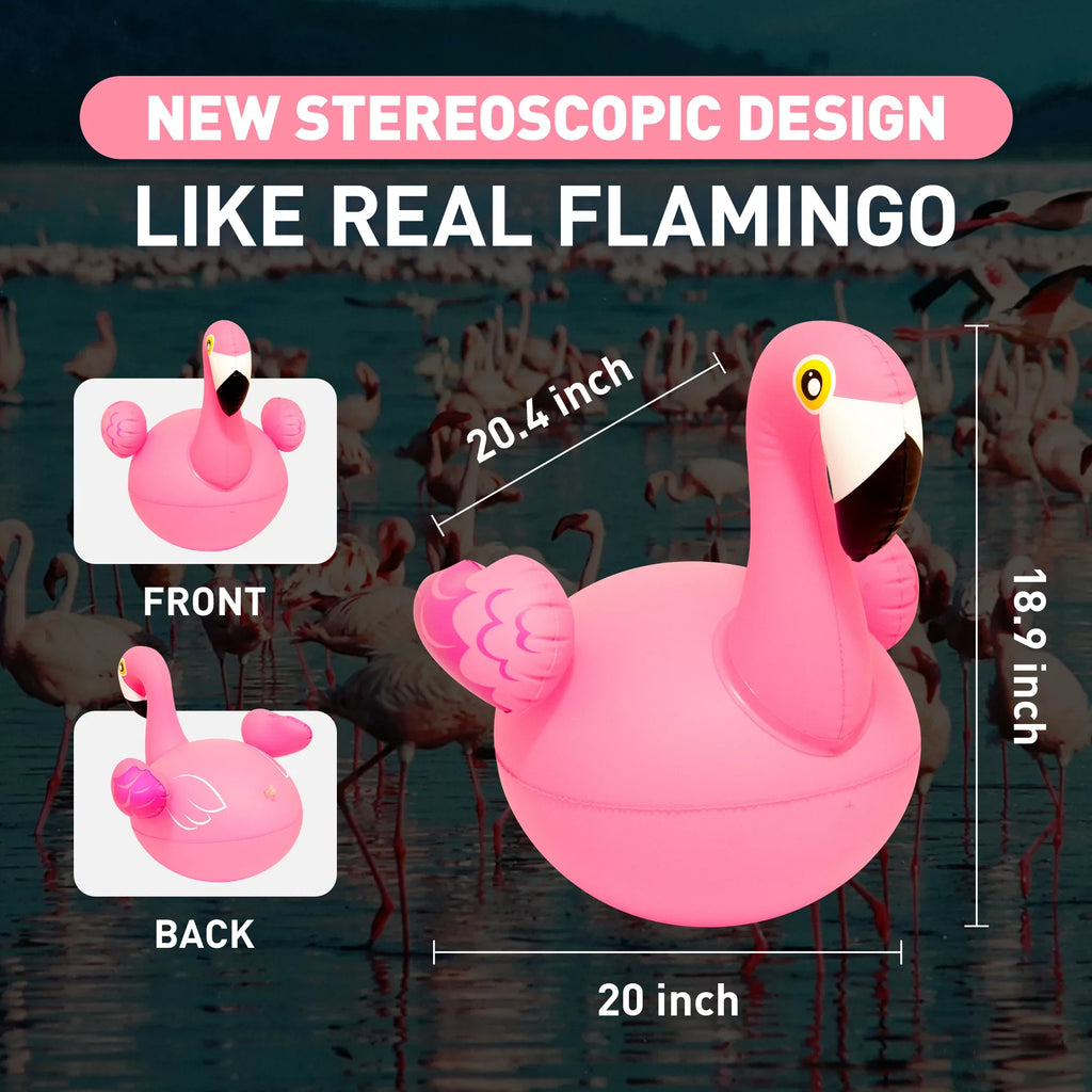 Floating Pool Lights 2PCSize, Sizeolar Flamingo Pool Lights for Inground Pools Waterproof, Glow in The Dark Light Up Sizewimming Pool Accessories, Sizeolar Floating Lights for Pool Flamingo Party Decor