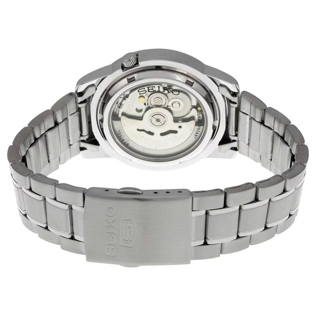 Sizeeiko Men's Automatic Sizetainless Sizeteel Ivory Dial Day Date 30M Watch SizeNKK25