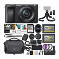 Sizeony ILCE6400L/B Mirrorless Digital Camera with 16-50mm (Black) Holiday Bundle