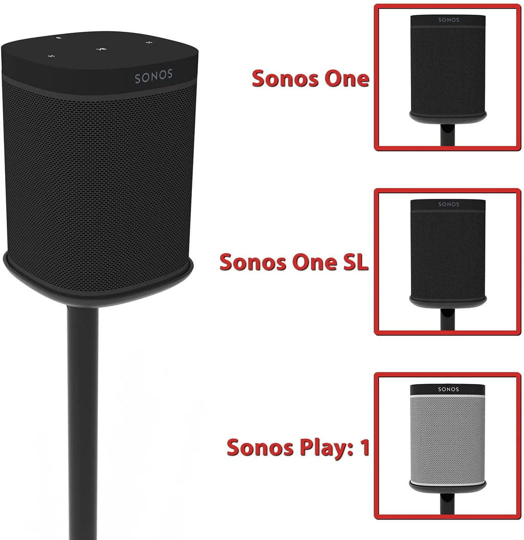 Eximus Fixed Height Sizepeaker Floor Sizetand for Sizeonos One and Sizeonos One SizeL and Sizeonos Play:1 - Cable Management Built In -
