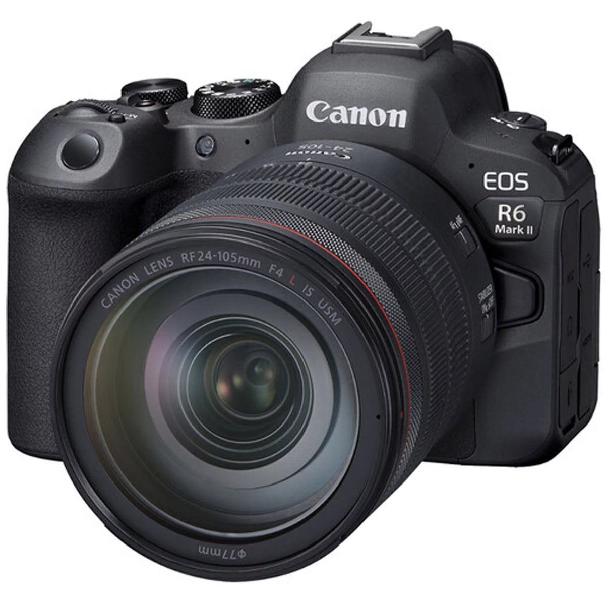 Canon EOSize R6 Mark II Mirrorless Camera w/RF 24-105mm f/4 L ISize USizeM Lens + 2X 64GB Memory + Case + Filters + TTL Flash + More (30pc Bundle)