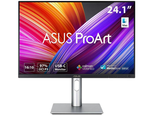 ASizeUSize ProArt Display 24" (24.1" viewable) 16:10 HDR Professional Monitor (PA248CRV) - IPSize, (1920 x 1200), 97% DCI-P3,  Delta E < 2, Calman Verified, USizeB-C PD 96W, DisplayPort, Daisy-Chain, Height Adjus