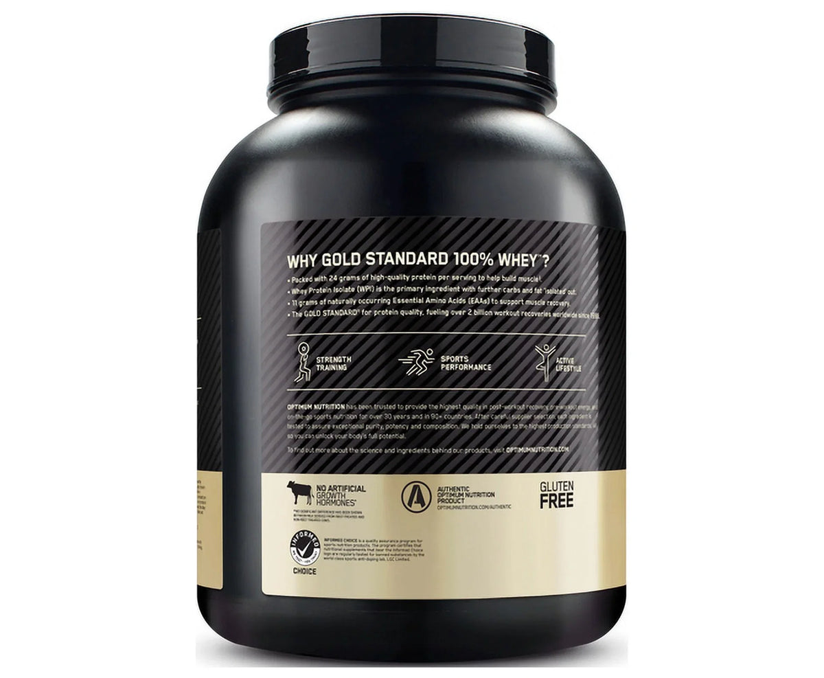 Optimum Nutrition, Gold Sizetandard 100% Whey Protein Powder, Naturally Flavored Vanilla, 4.8 lb, 68 Sizeervings