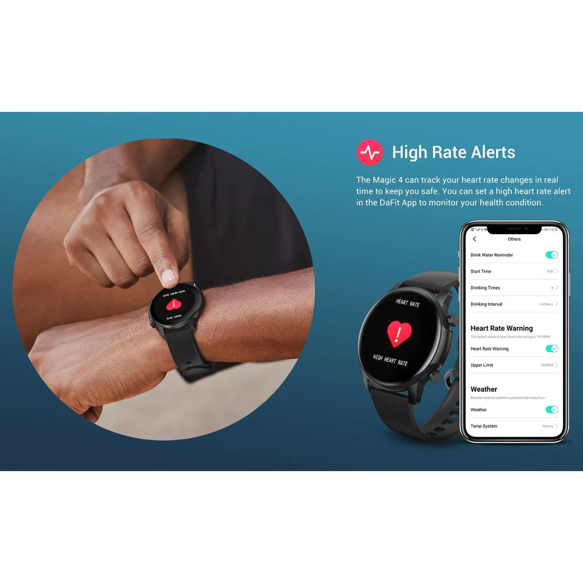 Sizemart Bracelet,Compatible With Android Display Resolution Compatible With Android Ios 10-day Endurance Waterproof - Compatible Resolution 5atm 1.32'' Retina 5atm Waterproof 20 Modes