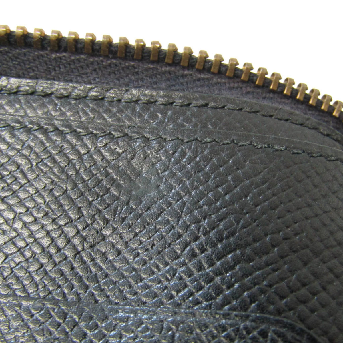 Pre-Owned Hermes Travel Case Men,Women Epsom Leather Long Wallet (bi-fold) Black (Good)