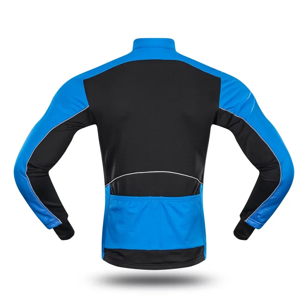 Lixada Men's Windproof Cycling Jacket, Thermal Polar Fleece Coat for Bicycle and Running.