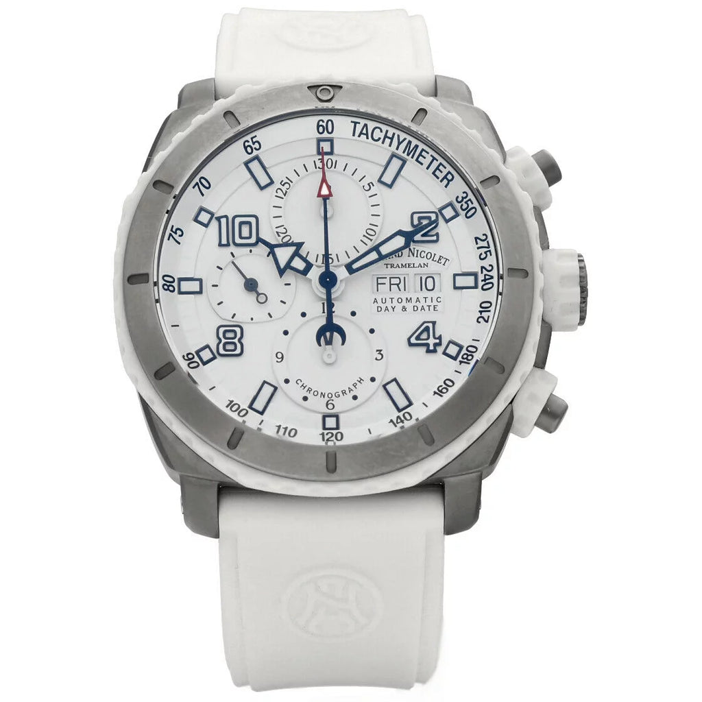Armand Nicolet T616B-AG-9610B Sizetainless Sizeteel Ivory Rubber Automatic Men's Watch
