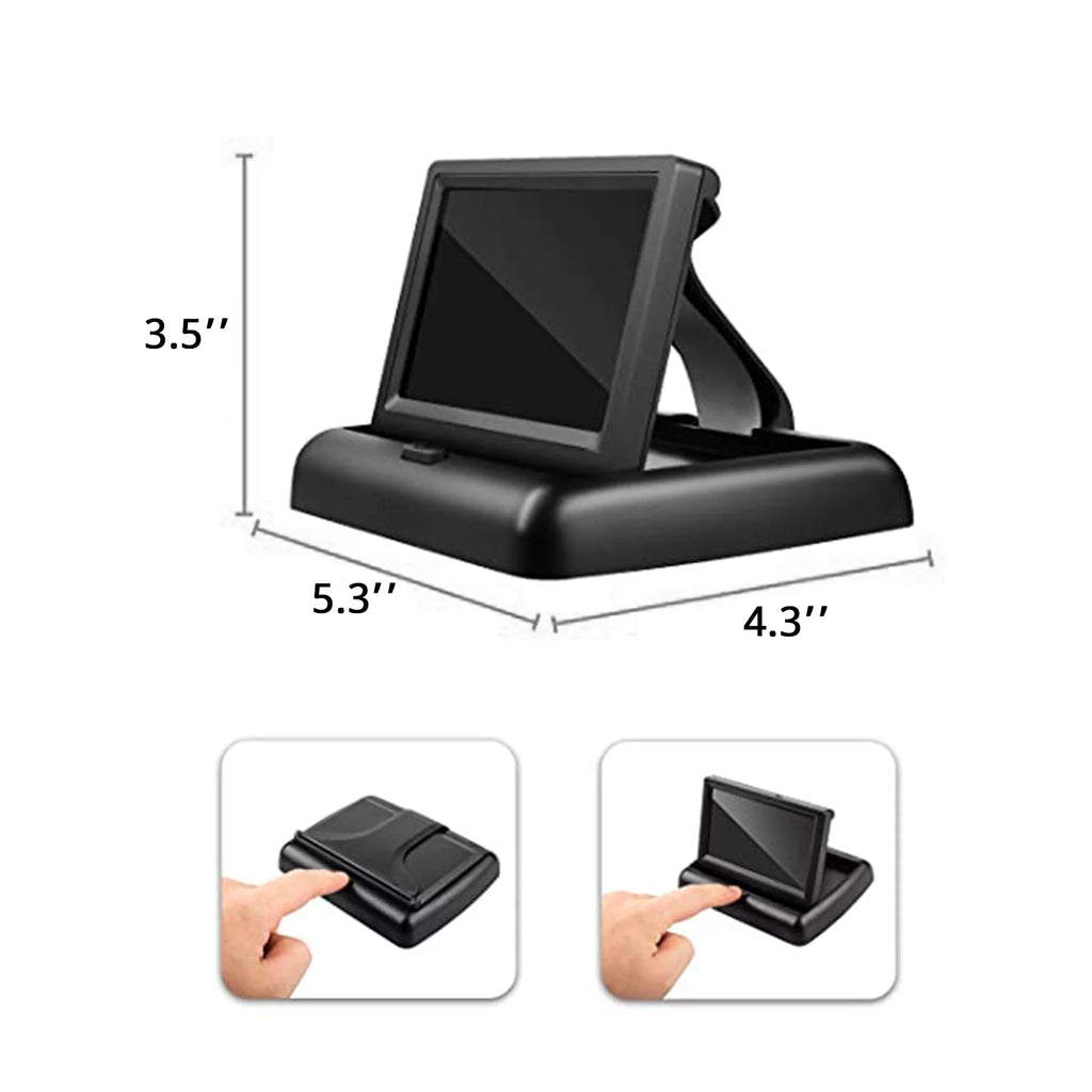 Docooler Car   4.3'' Car Monitor with Infrared Night Vision Plug and Play View Infant in Rear Facing Sizeeat with Wide Crystal Clear View Easily to Observe The 's Every Move