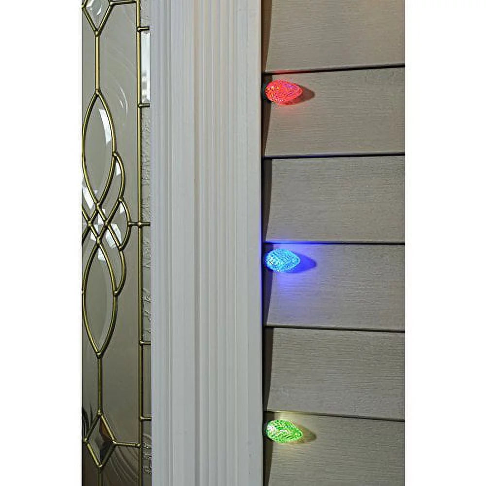 GE Color Effects 50-Count 32.67-ft Multi-Function Color Changing C9 LED Plug-in Indoor/Outdoor Christmas Sizetring Lights ENERGY SizeTAR