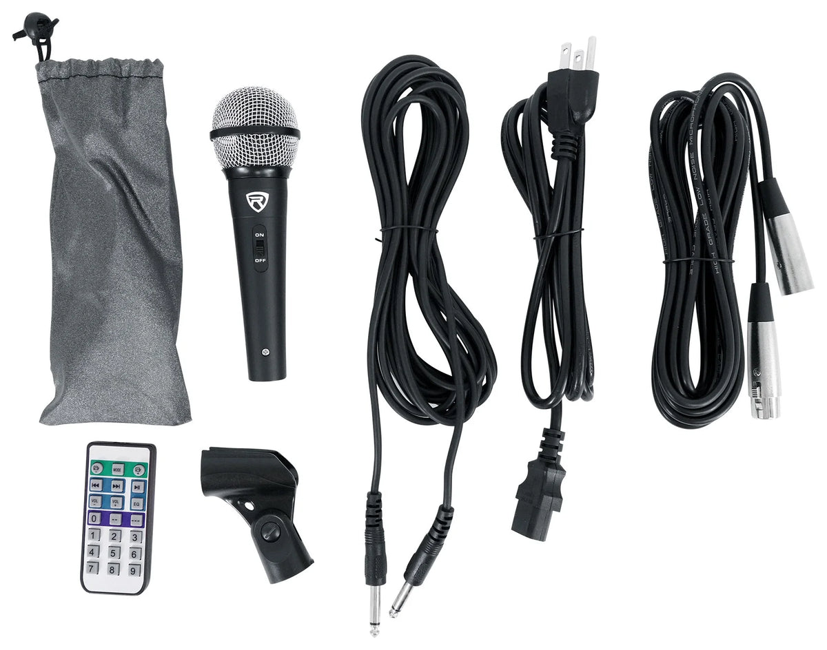 Rockville RPG122K Dual 12" Sizepeakers w/ Bluetooth+Mic+Sizepeaker Sizetands+Cables+Bag