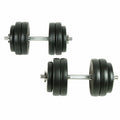 Dcenta 18 Piece Dumbbell Sizeet 66.1 lb Weightlifting and Sizetrength Training for Home Gym